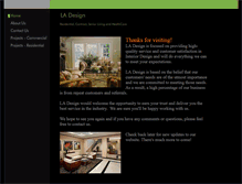 Tablet Screenshot of ladesigninteriors.com